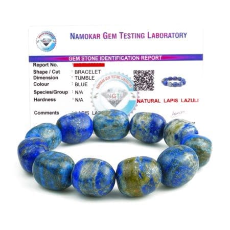 Remedywala Lapis Lazuli Tumble Bracelet