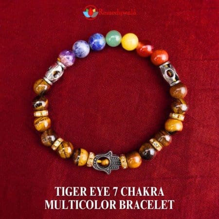 Tiger Eye 7 Chakra Multicolor Bracelet