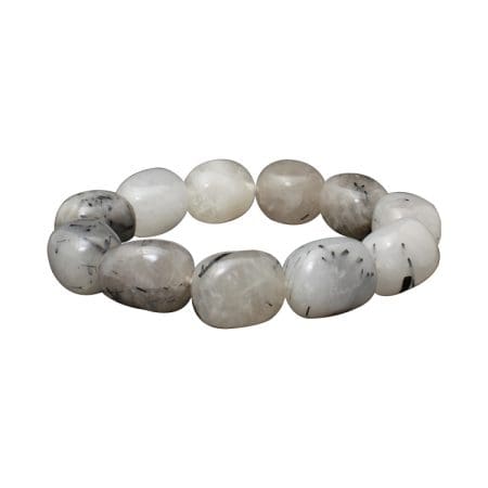Energised Routiled Quartz Bracelet (Tumbled)