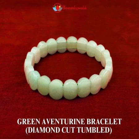 Green Aventurine Bracelet (Diamond Cut Tumbled)