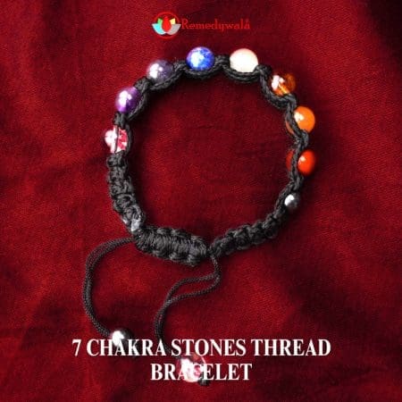 7 Chakra Stones Thread Bracelet 8mm AAA Grade - 3