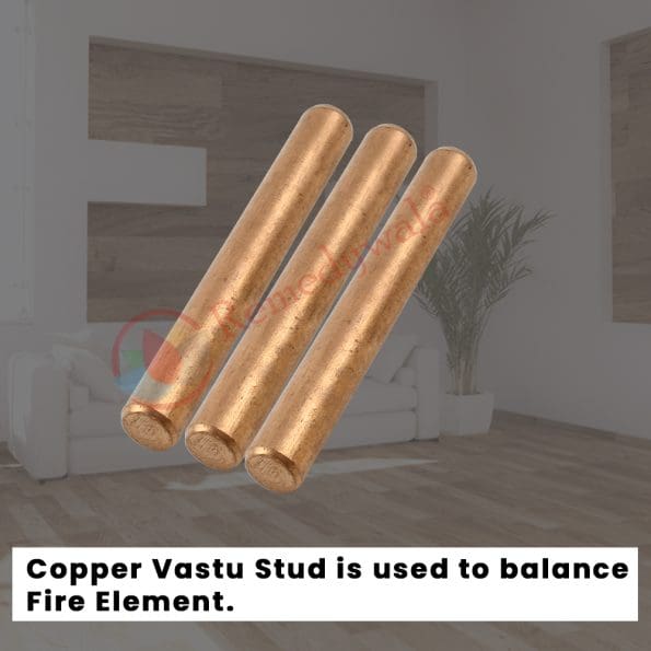 Vastu Copper Stud (3 Inch) (3 Pieces)