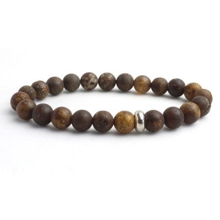 Bodhi Beads Bracelet 8mm single Bracelet, Bodhi Wood Beads, Brown Wood color