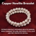 Copper Howlite Bracelet with Ring Charm