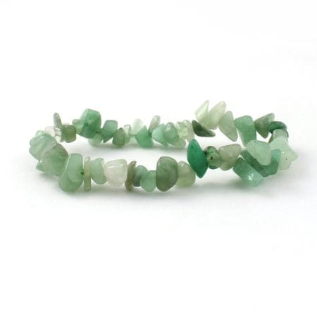 Charged Activated Energized Green Aventurine Chips Bracelet