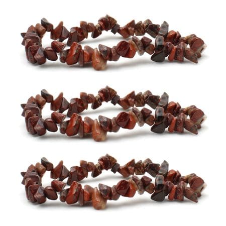 Red Jasper Chips Bracelet (Pack of 3)