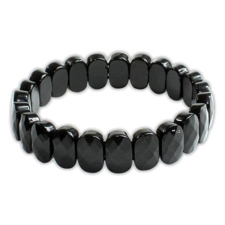 Black Obsidian Bracelet (Diamond Cut Tumble)