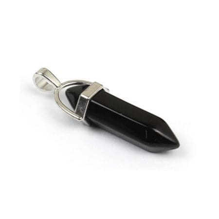Black Obsidian Pencil Pendant