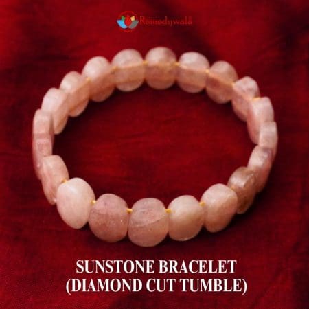 Sunstone Bracelet (Diamond Cut Tumble)
