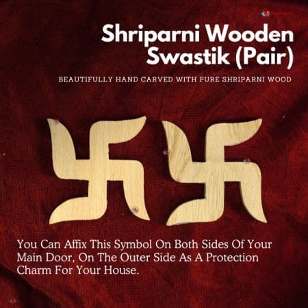 Shriparni Wooden Swastik (Pair)