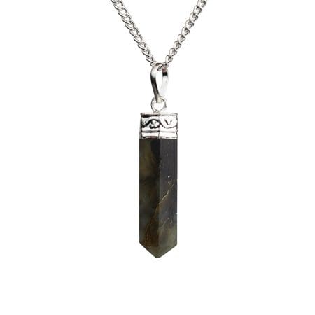 Labradorite Pencil Pendant