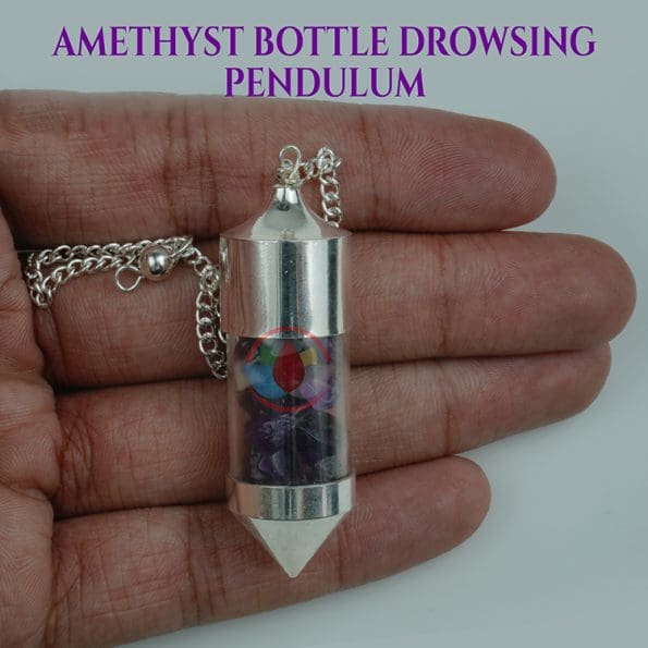 Amethyst Bottle Drowsing Pendulum