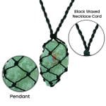 Green Aventurine Thread Cage Raw Stone Pendant