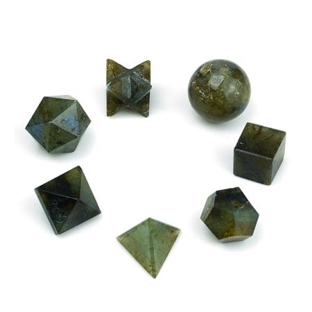Labradorite Platonic Sacred Geometry Set of 7