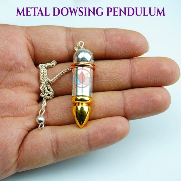 Energized Bronze, Silver, Golden Combination Dowsing Pendulum
