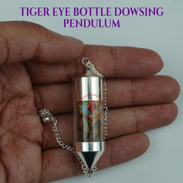 Tiger Eye Bottle Dowsing Pendulum