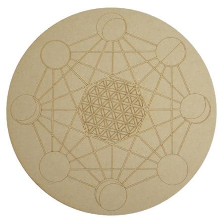 Moon Phases Tetrahedron Flower Of Life (12 Inch)