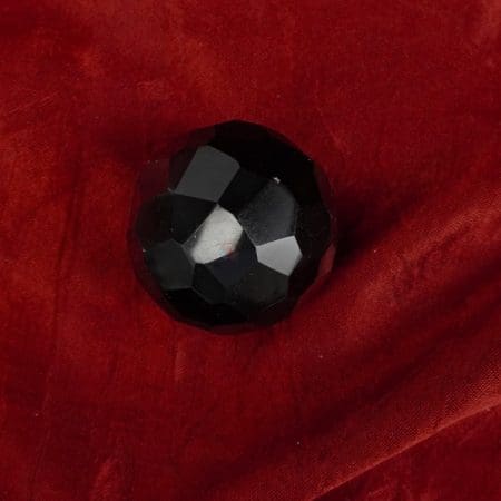 Black Obsidian Diamond Cut Sphere Ball