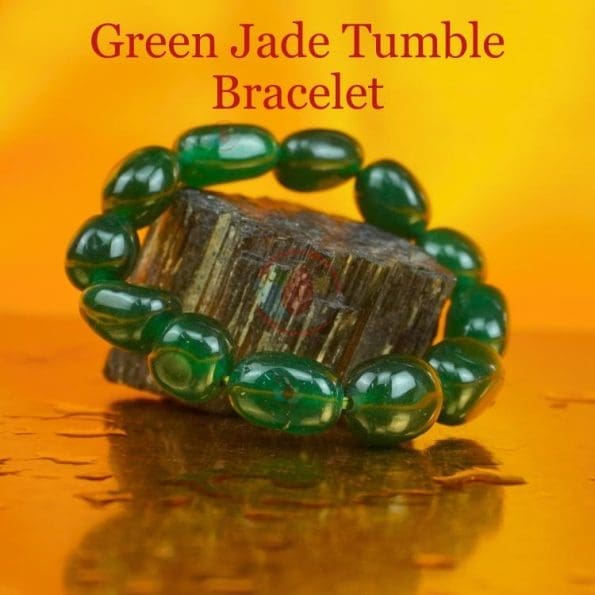 Green Jade Tumble Bracelet