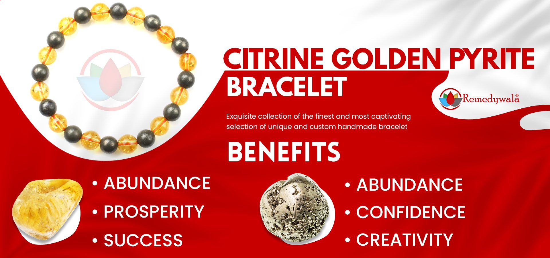 Citrine Golden Pyrite Combination Bracelet