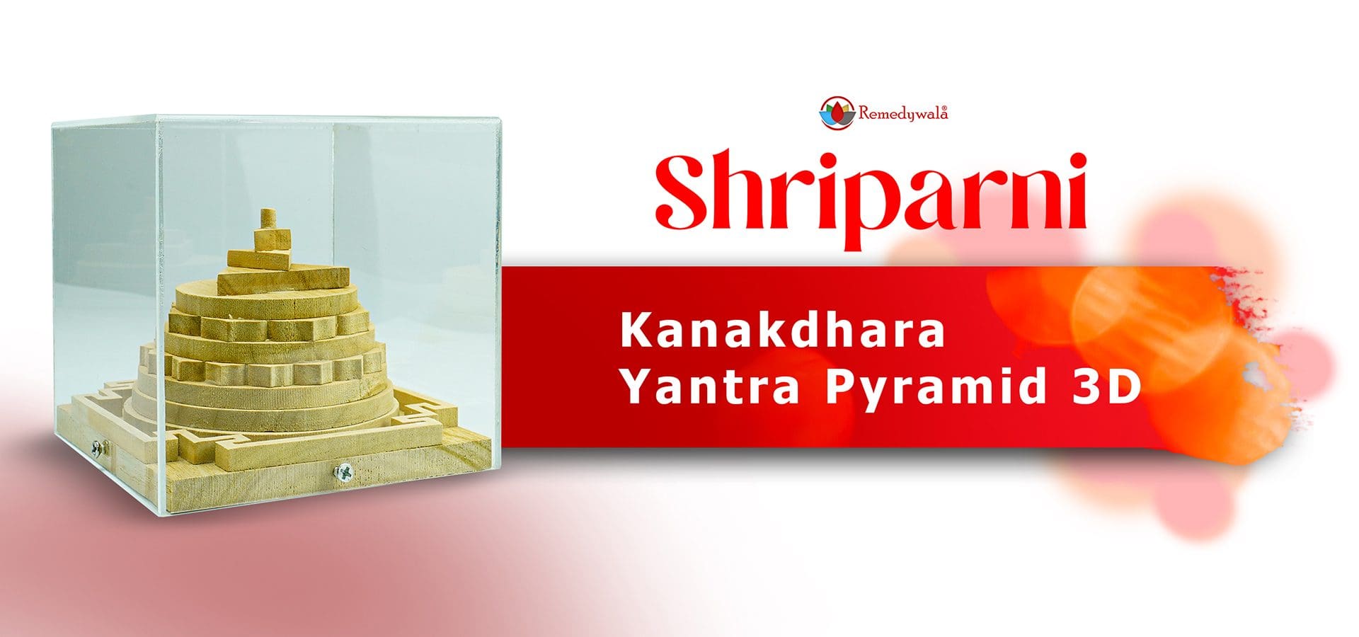 Kanakdhara Yantra Pyramid 3D(6 Inch Approx)