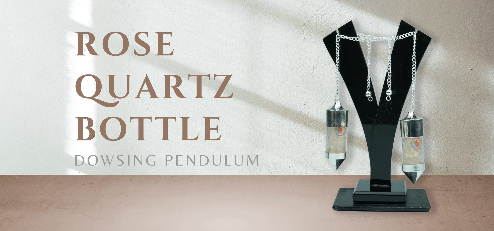 Rose Quartz Bottle Drowsing Pendulum