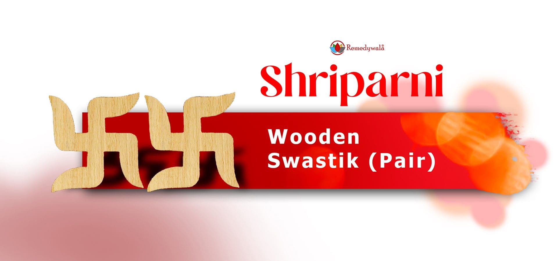 Shriparni Wooden Swastik (Pair)
