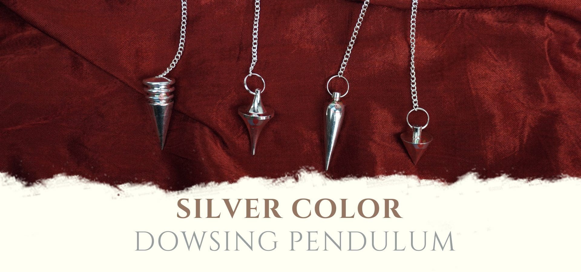 Cone Shape silver pendulum dowser